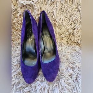 Jessica Simpson High heel pumps purple suede